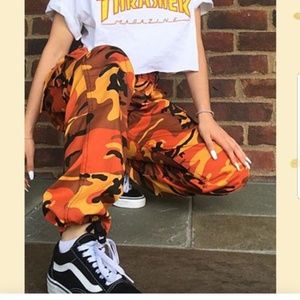 Orange Camo pants